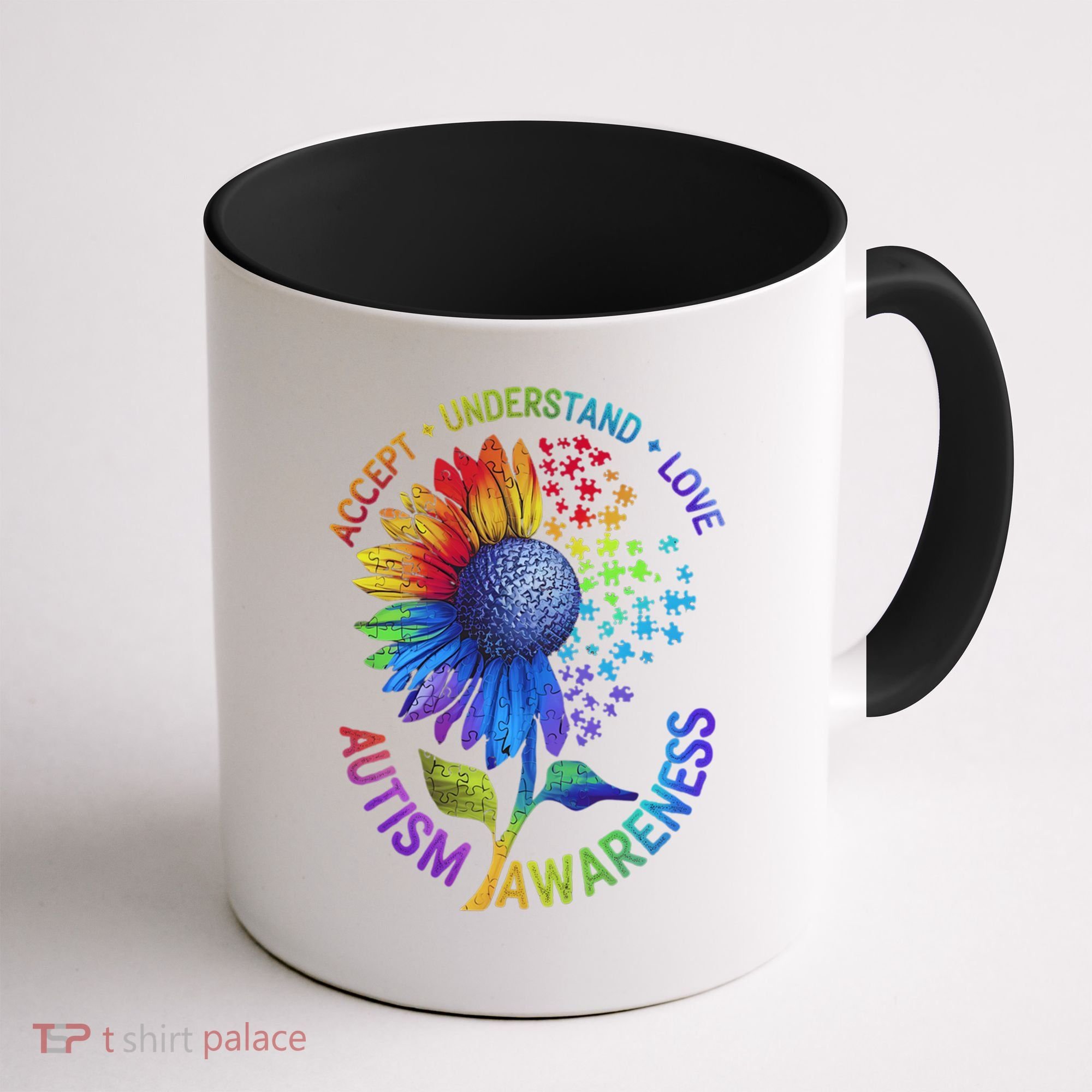 Autism Sunflower Autism Awareness Sunflower Coffee Mug