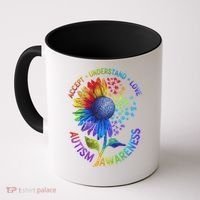 Autism Sunflower Autism Awareness Sunflower Coffee Mug thumb 0