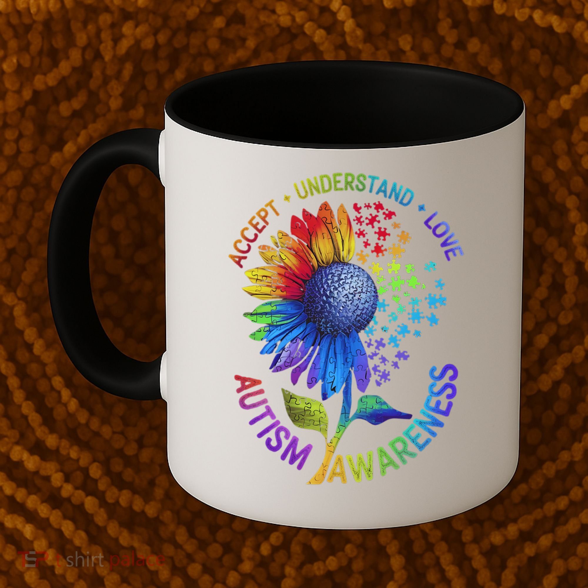 Autism Sunflower Autism Awareness Sunflower Coffee Mug