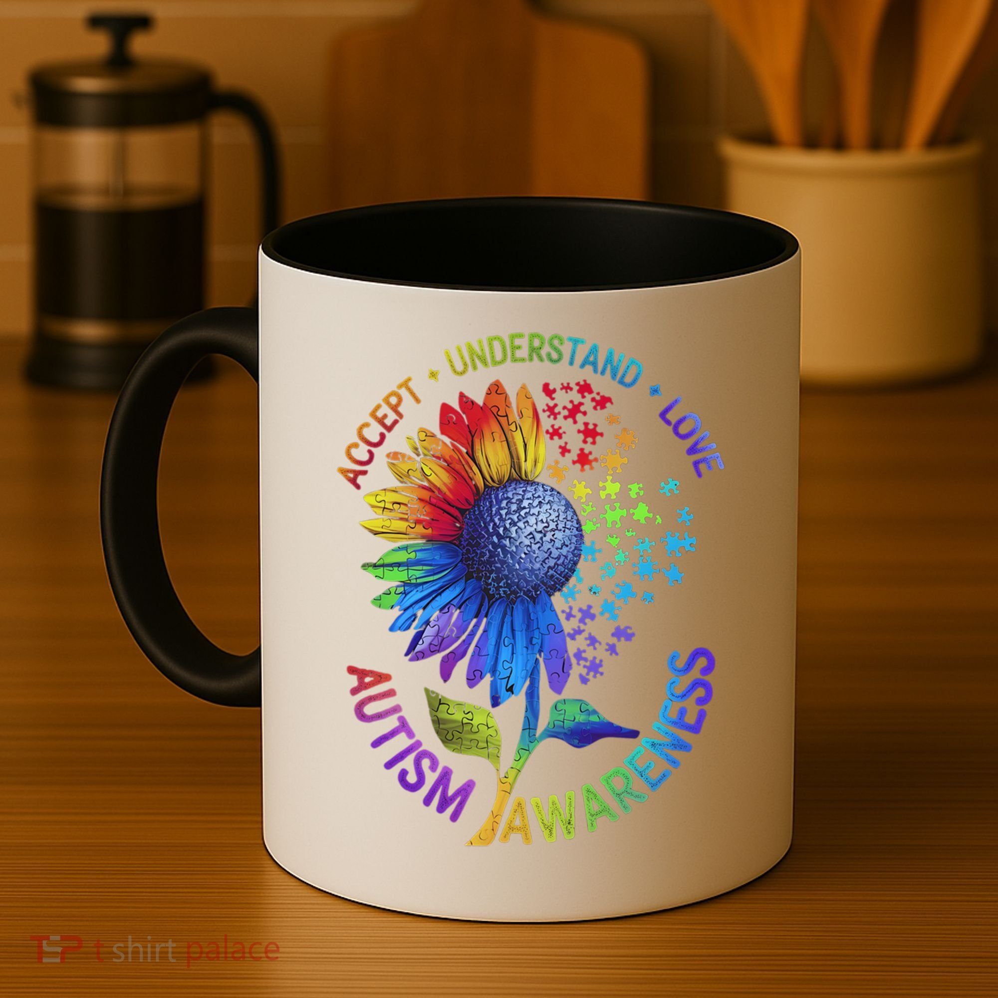 Autism Sunflower Autism Awareness Sunflower Coffee Mug