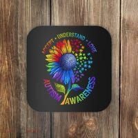 Autism Sunflower Autism Awareness Sunflower Coaster thumb 0