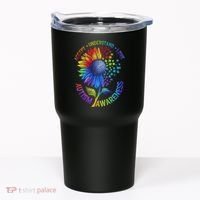 Autism Sunflower Autism Awareness Sunflower Tumbler thumb 0