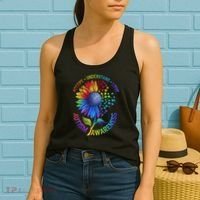 Autism Sunflower Autism Awareness Sunflower Women's Tank Top thumb 2