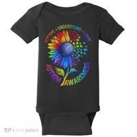 Autism Sunflower Autism Awareness Sunflower Baby Bodysuit thumb 0