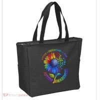 Autism Sunflower Autism Awareness Sunflower Tote Bag thumb 2