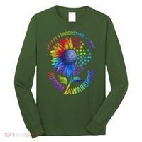 Autism Sunflower Autism Awareness Sunflower Long Sleeve Shirt thumb 0