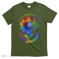 Autism Sunflower Autism Awareness Sunflower T-Shirt thumb 0