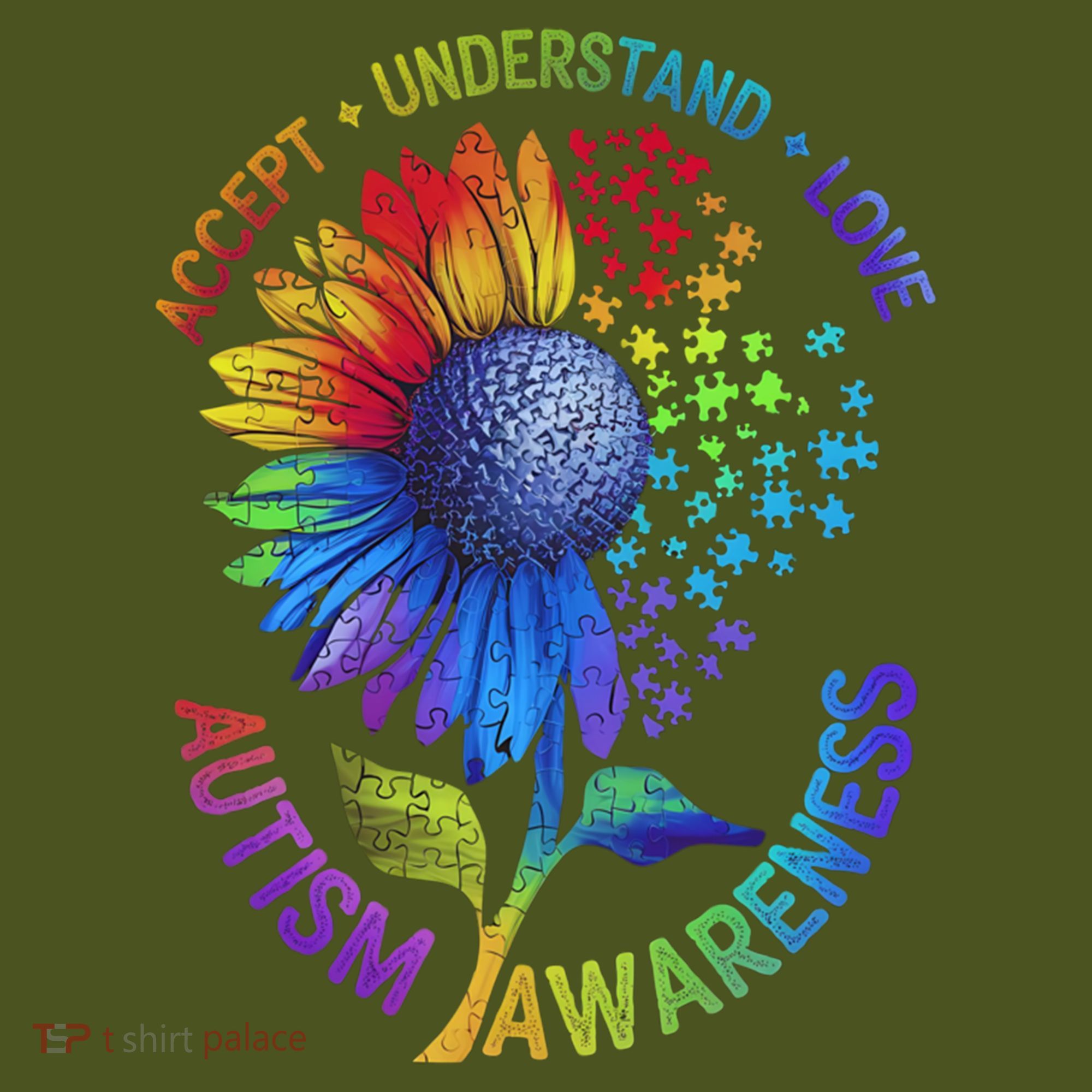 Autism Sunflower Autism Awareness Sunflower Backpack