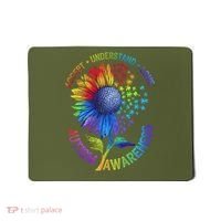 Autism Sunflower Autism Awareness Sunflower Mousepad thumb 0