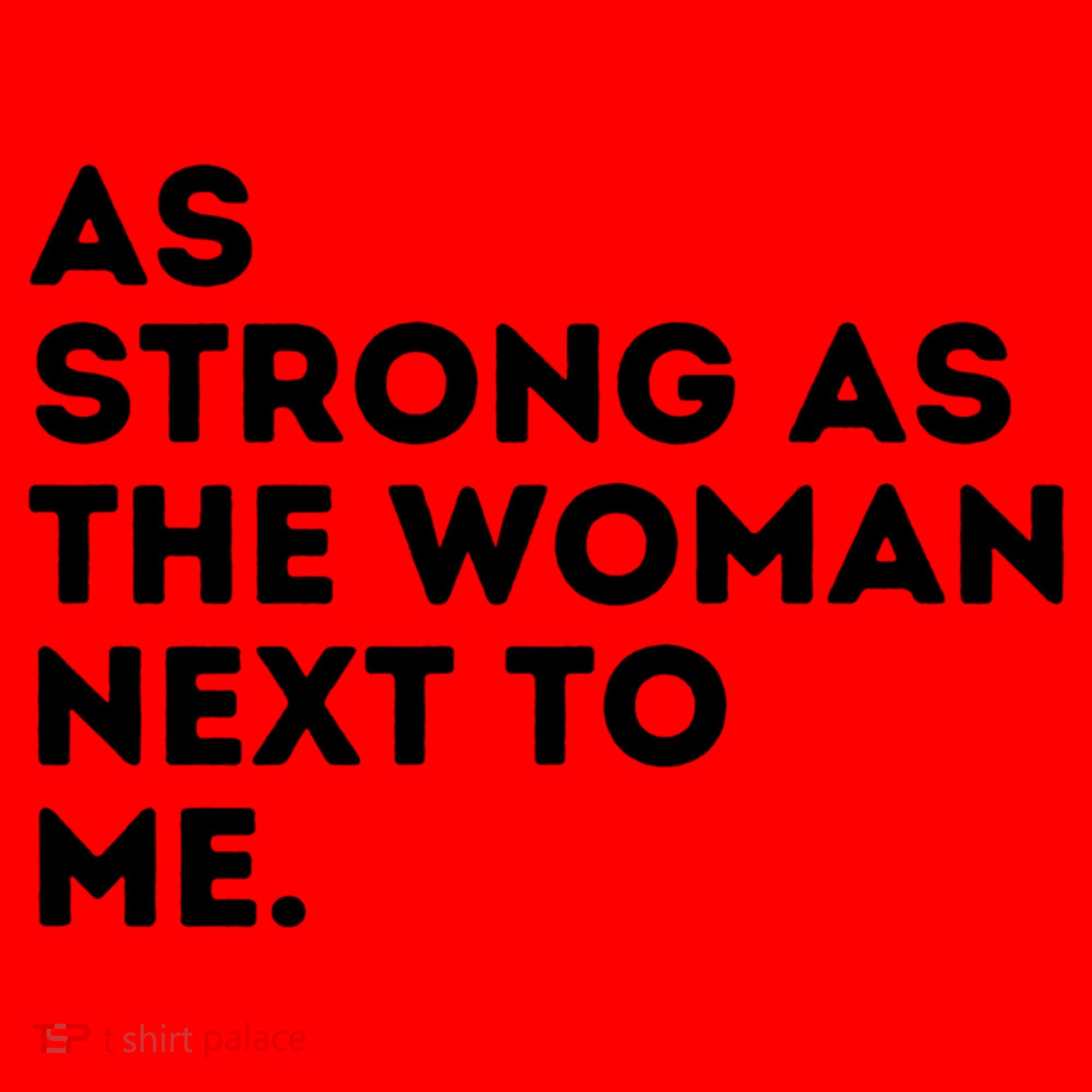 As Strong As The Woman Next To Me Gift Cool Feminism Feminist Gift Santa Hat