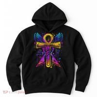 Ankh Symbol Ancient Egyptian Key Of Life Egypt Hieroglyphic Hoodie thumb 0