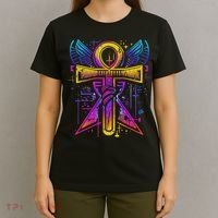 Ankh Symbol Ancient Egyptian Key Of Life Egypt Hieroglyphic T-Shirt thumb 4