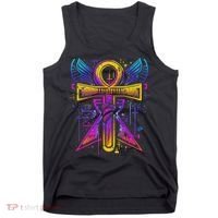 Ankh Symbol Ancient Egyptian Key Of Life Egypt Hieroglyphic Tank Top thumb 0