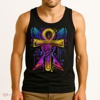 Ankh Symbol Ancient Egyptian Key Of Life Egypt Hieroglyphic Tank Top thumb 3