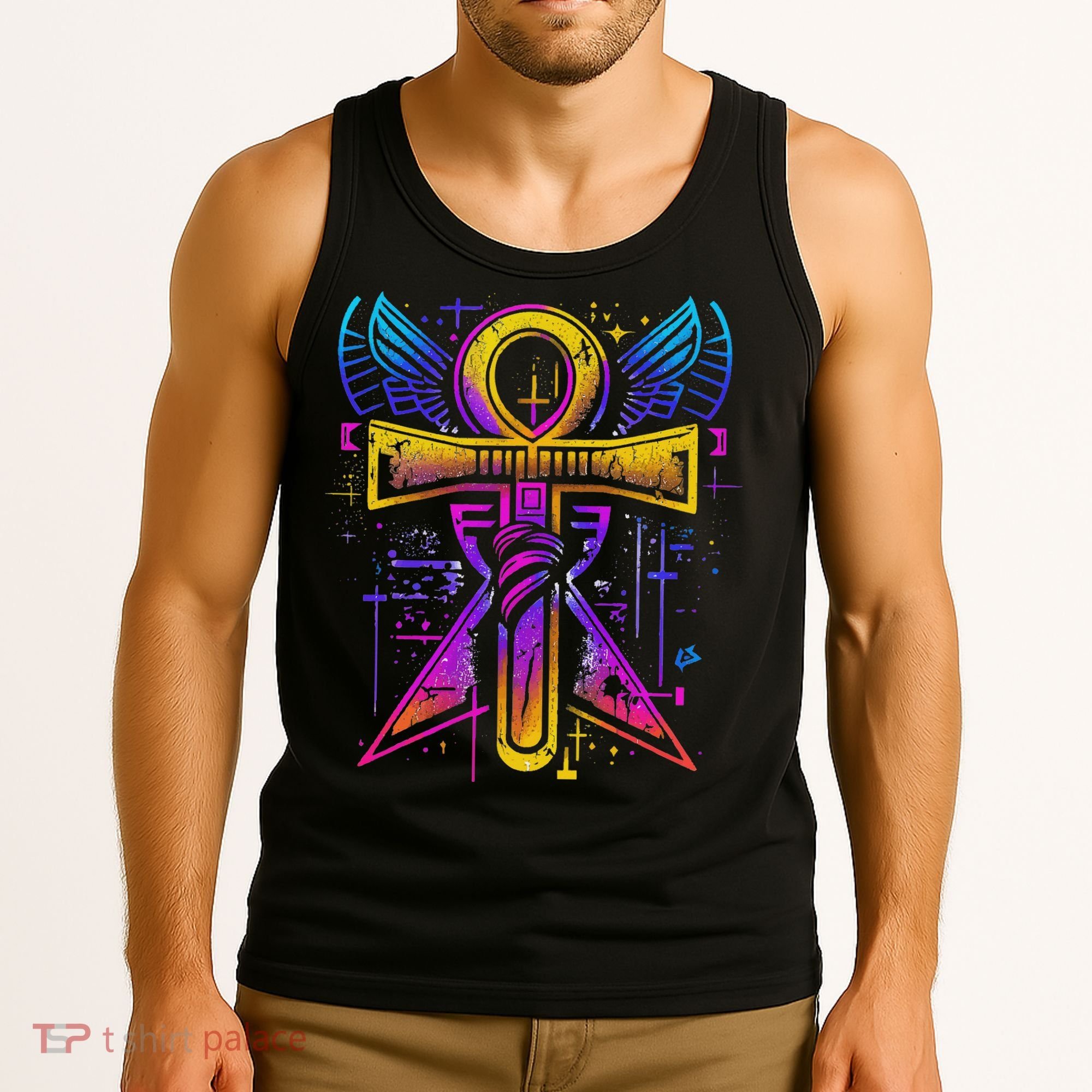Ankh Symbol Ancient Egyptian Key Of Life Egypt Hieroglyphic Tank Top
