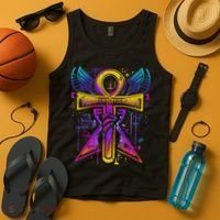Ankh Symbol Ancient Egyptian Key Of Life Egypt Hieroglyphic Tank Top thumb 4