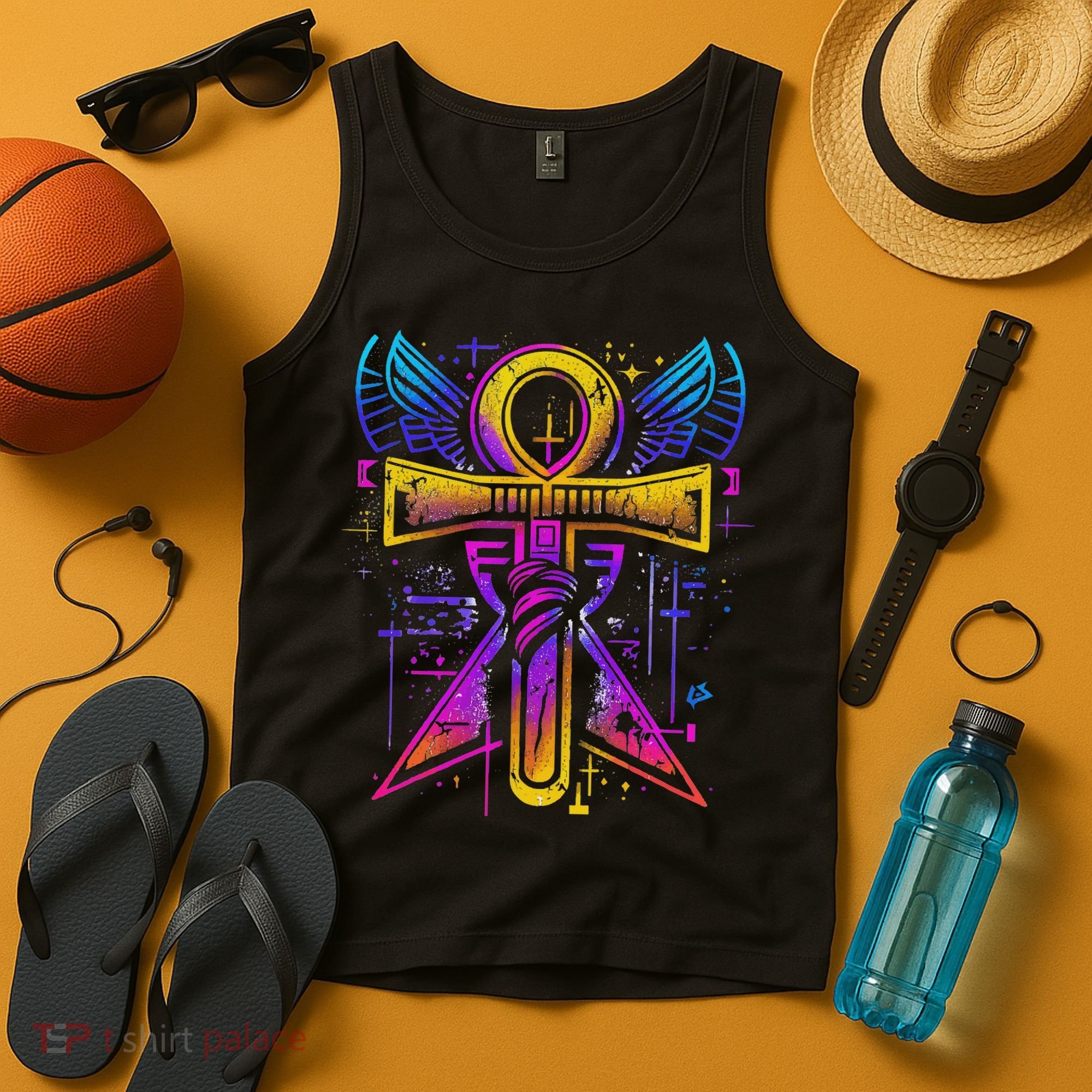 Ankh Symbol Ancient Egyptian Key Of Life Egypt Hieroglyphic Tank Top