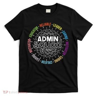 Admin Squad Administrative Assistant Office Secretary T-Shirt
