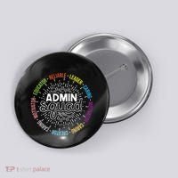 Admin Squad Administrative Assistant Office Secretary Button thumb 0