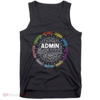 Admin Squad Administrative Assistant Office Secretary Tank Top thumb 0