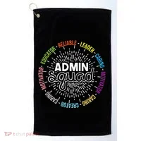 Admin Squad Administrative Assistant Office Secretary Golf Towel thumb 0