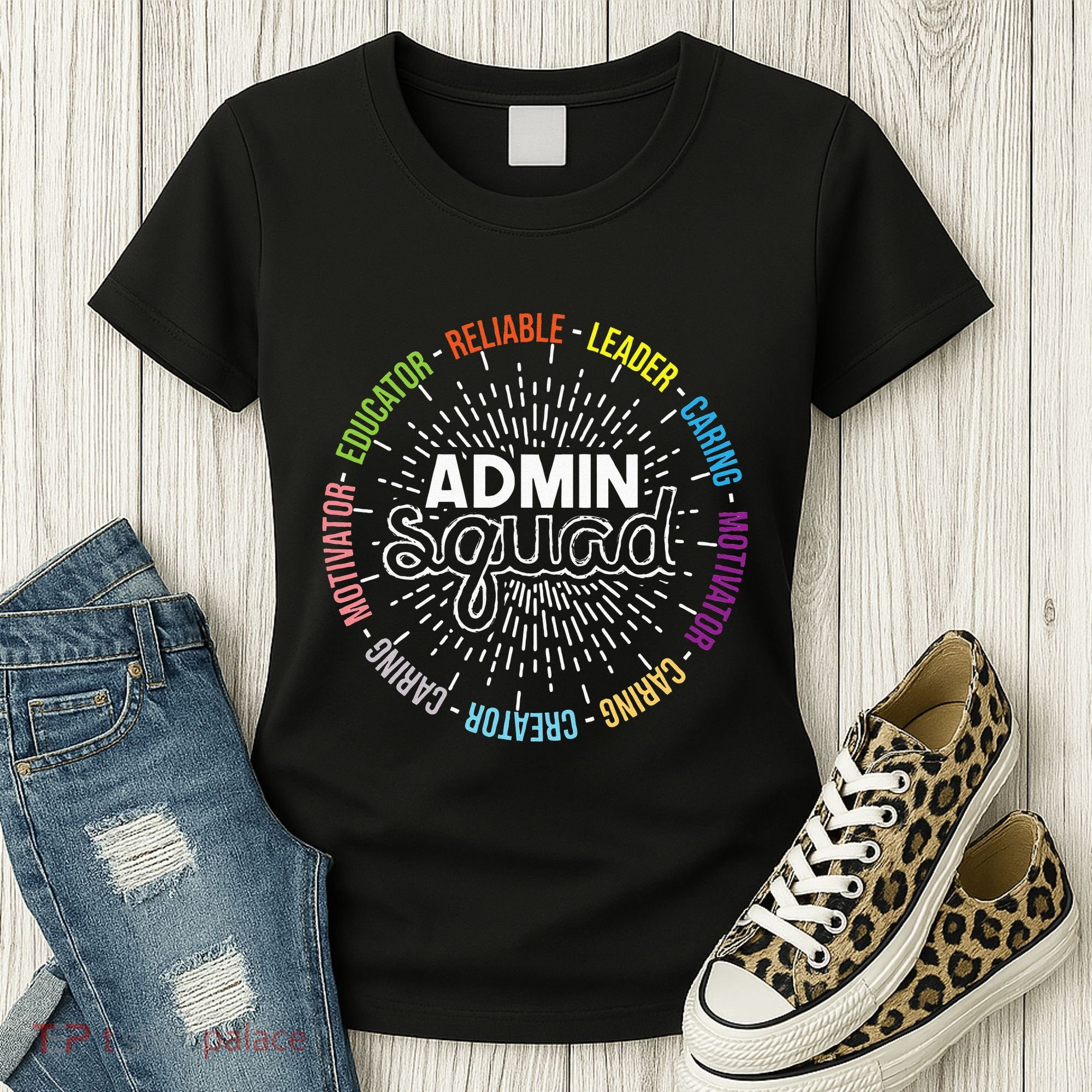 Admin Squad Administrative Assistant Office Secretary Women's T-Shirt