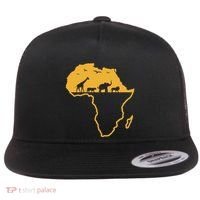 Africa Safari African Wild Animals Environment National Park Flat Bill Trucker Hat thumb 0