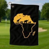 Africa Safari African Wild Animals Environment National Park Golf Towel thumb 1