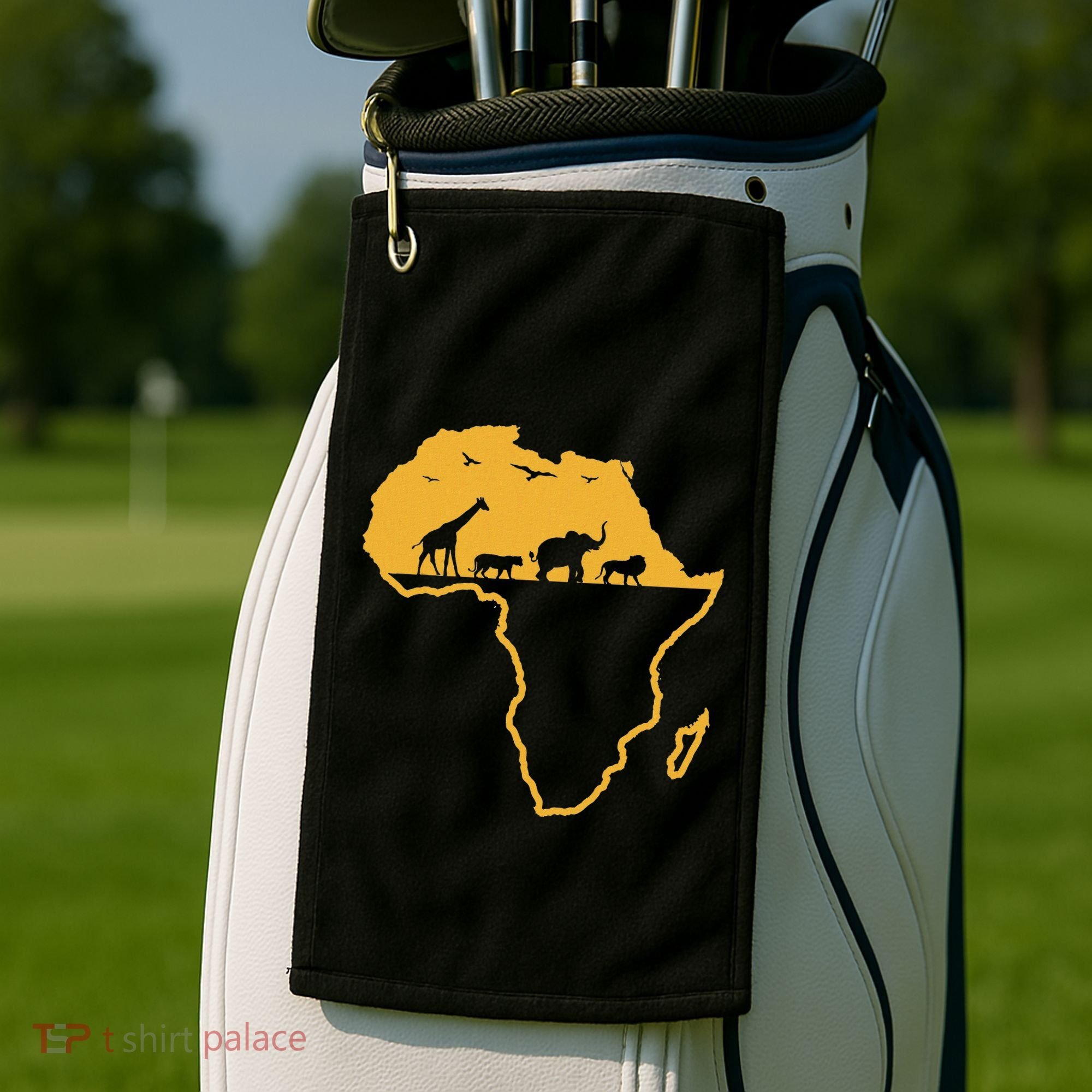 Africa Safari African Wild Animals Environment National Park Golf Towel