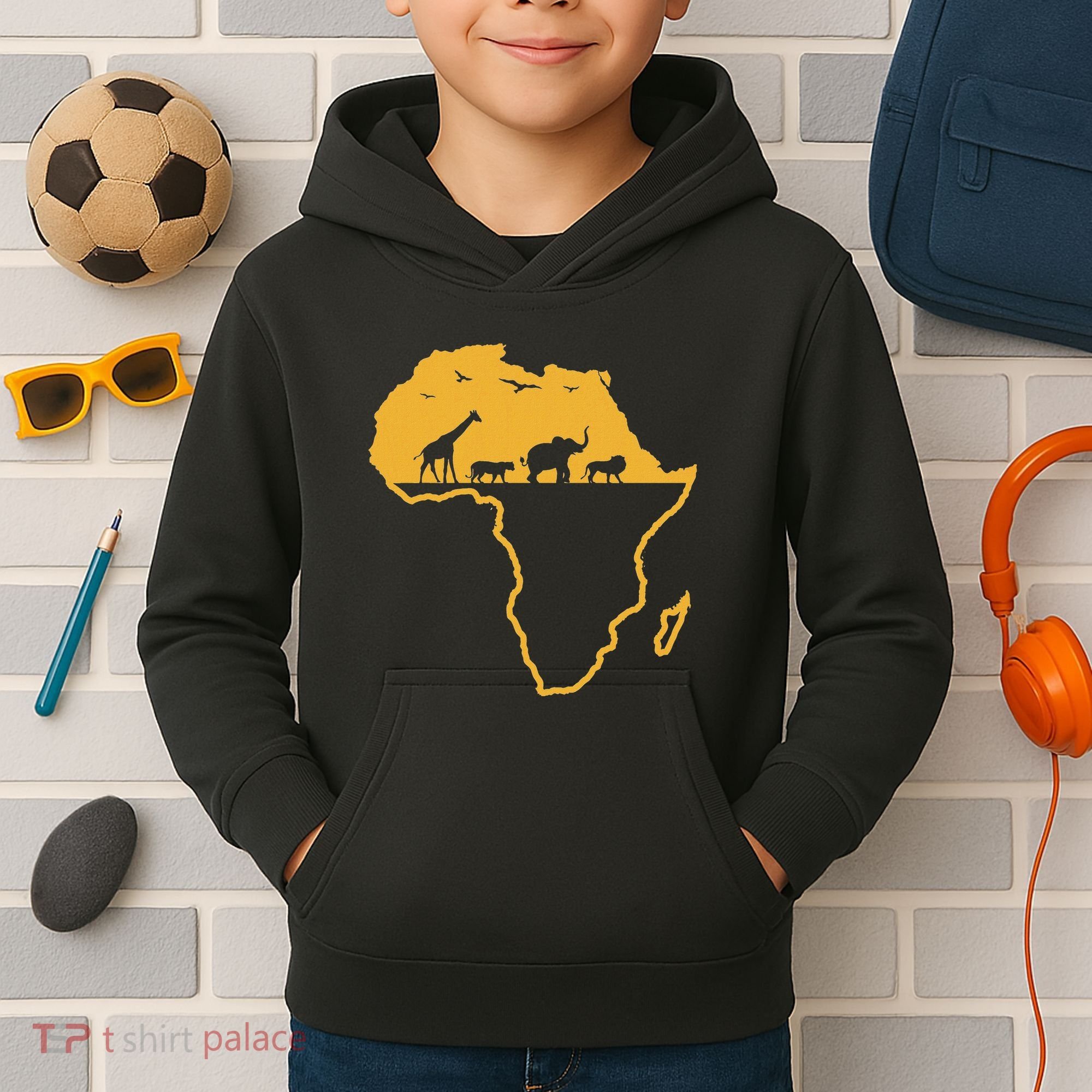 Africa Safari African Wild Animals Environment National Park Kids Hoodie