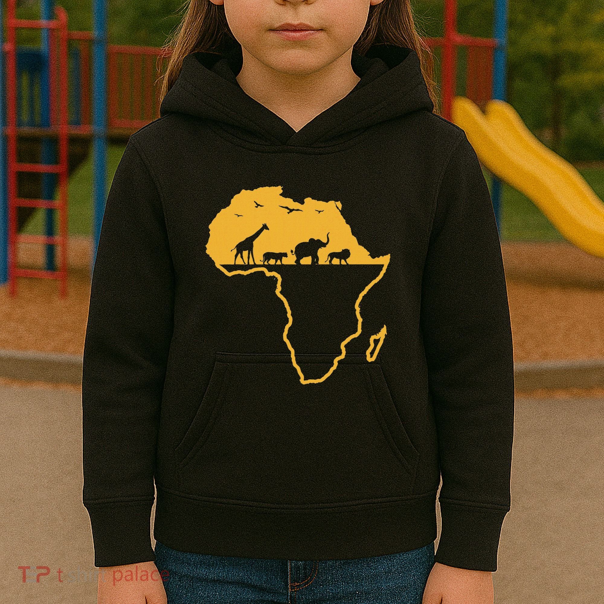 Africa Safari African Wild Animals Environment National Park Kids Hoodie