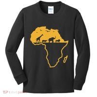 Africa Safari African Wild Animals Environment National Park Kids Long Sleeve Shirt thumb 0
