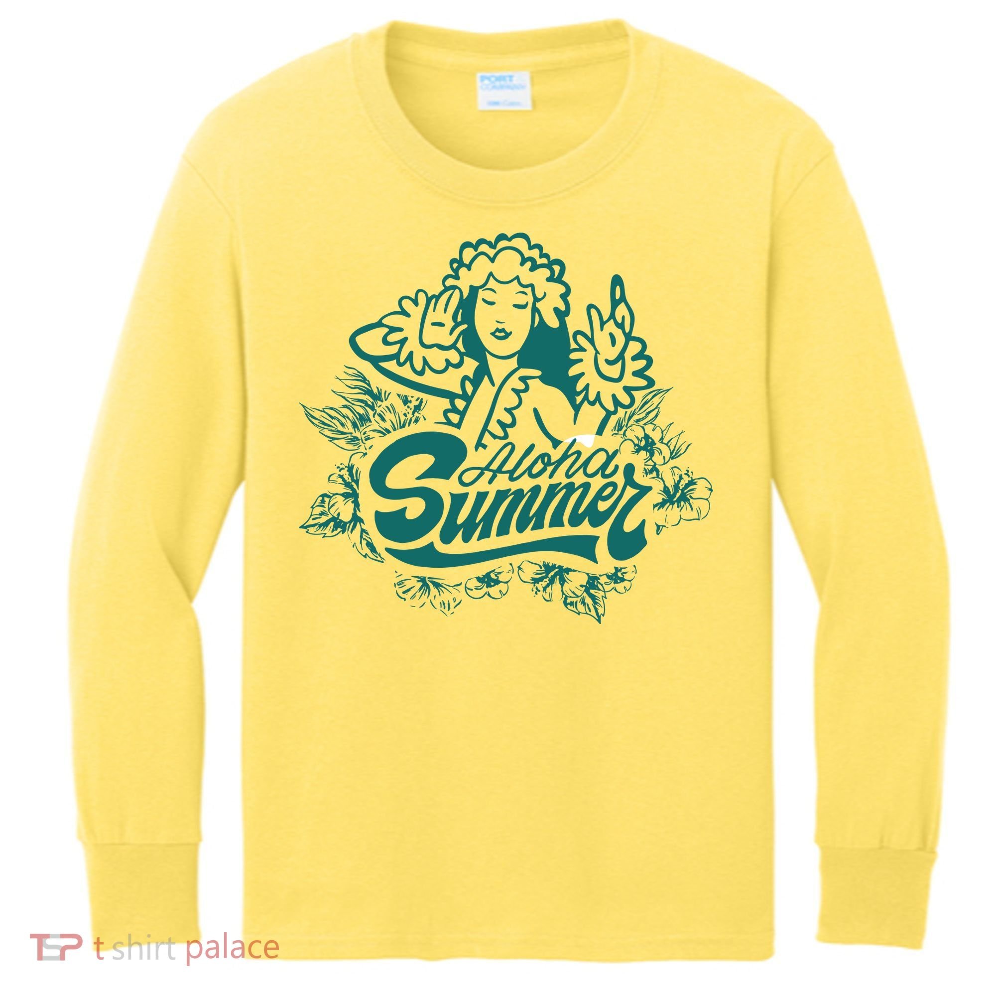 Aloha Summer Kids Long Sleeve Shirt