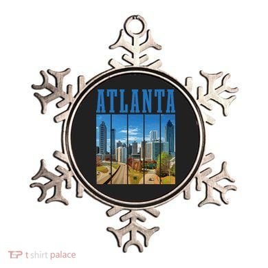 Atlanta Skyline ATL Georgia Vintage Pride Ornament