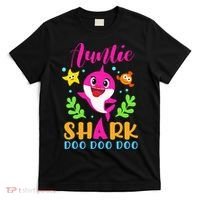 Auntie Shark Auntie Shark Lover Family Mothers Day T-Shirt thumb 0