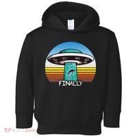 Alien S Abduction Ufo Finally Toddler Hoodie thumb 0