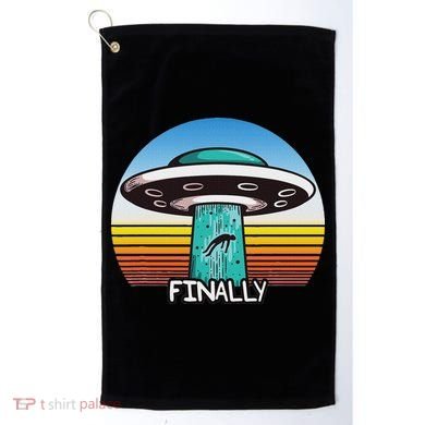 Alien S Abduction Ufo Finally Golf Towel