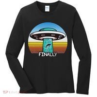 Alien S Abduction Ufo Finally Women's Long Sleeve Shirt thumb 0