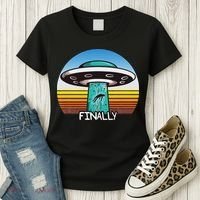 Alien S Abduction Ufo Finally Women's T-Shirt thumb 3