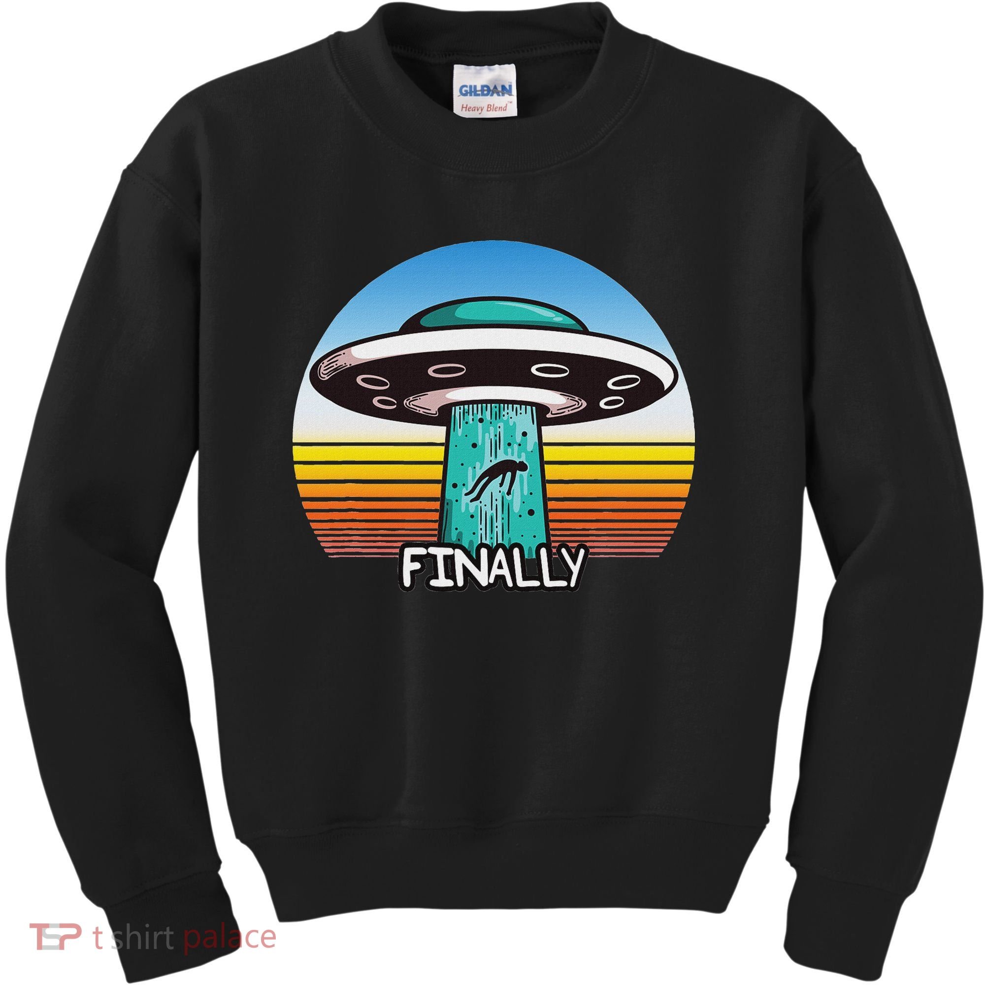 Alien S Abduction Ufo Finally Kids Sweatshirt