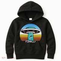 Alien S Abduction Ufo Finally Kids Hoodie thumb 0