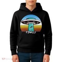Alien S Abduction Ufo Finally Kids Hoodie thumb 4