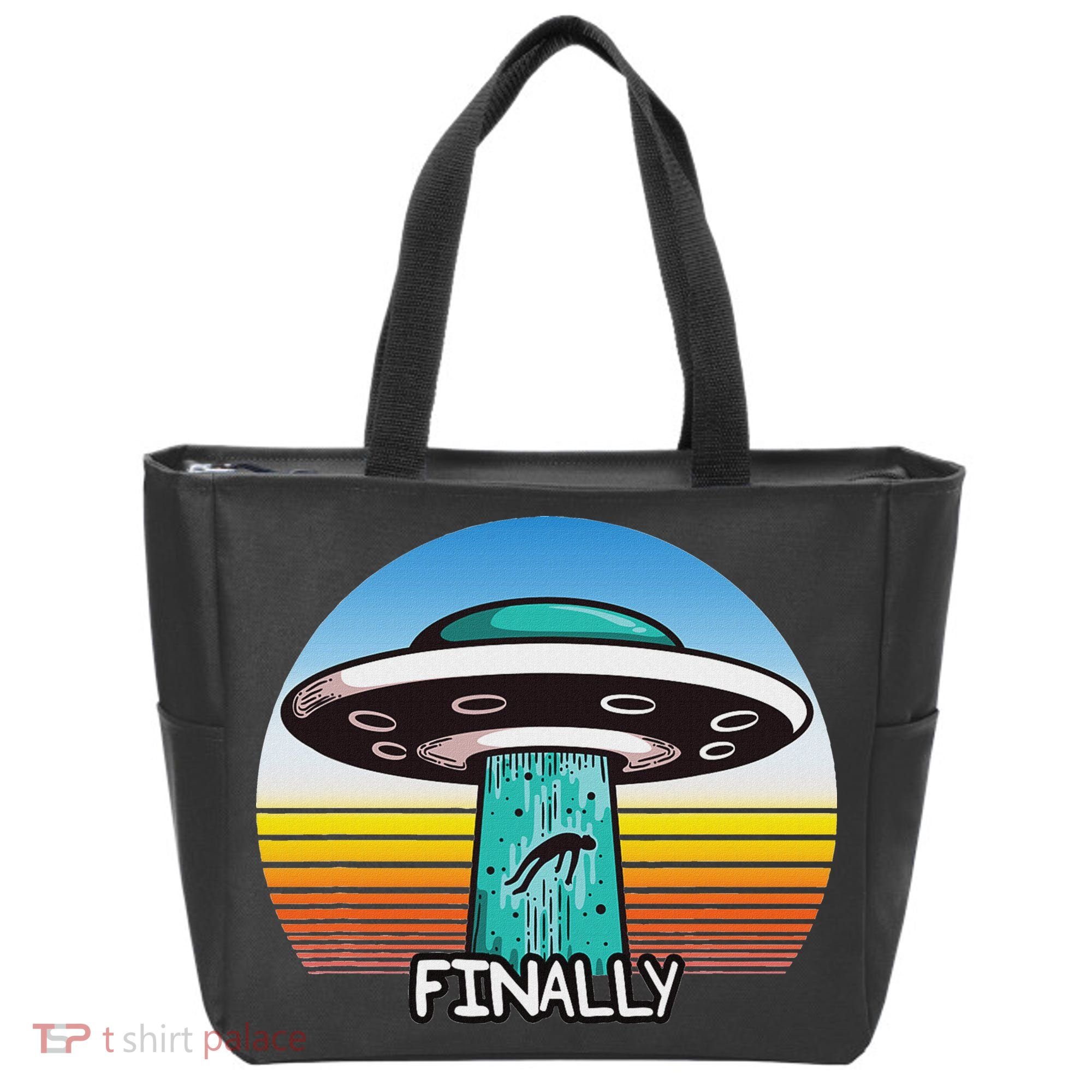 Alien S Abduction Ufo Finally Tote Bag