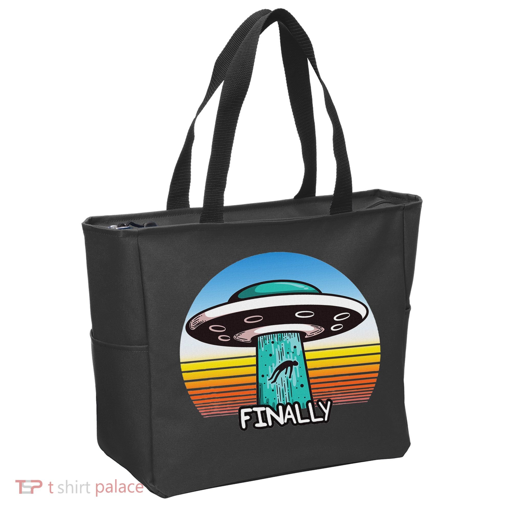 Alien S Abduction Ufo Finally Tote Bag