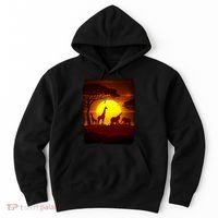 African Safari Animals Sunset Scene Hoodie thumb 0