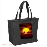 African Safari Animals Sunset Scene Tote Bag thumb 2