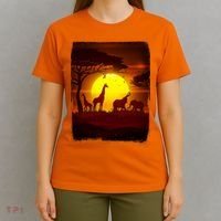 African Safari Animals Sunset Scene T-Shirt thumb 4