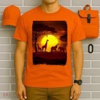 African Safari Animals Sunset Scene T-Shirt thumb 6