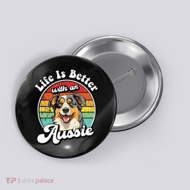 Australian Shepherd Button