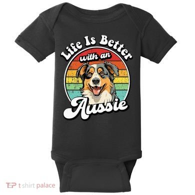 Australian Shepherd Baby Bodysuit